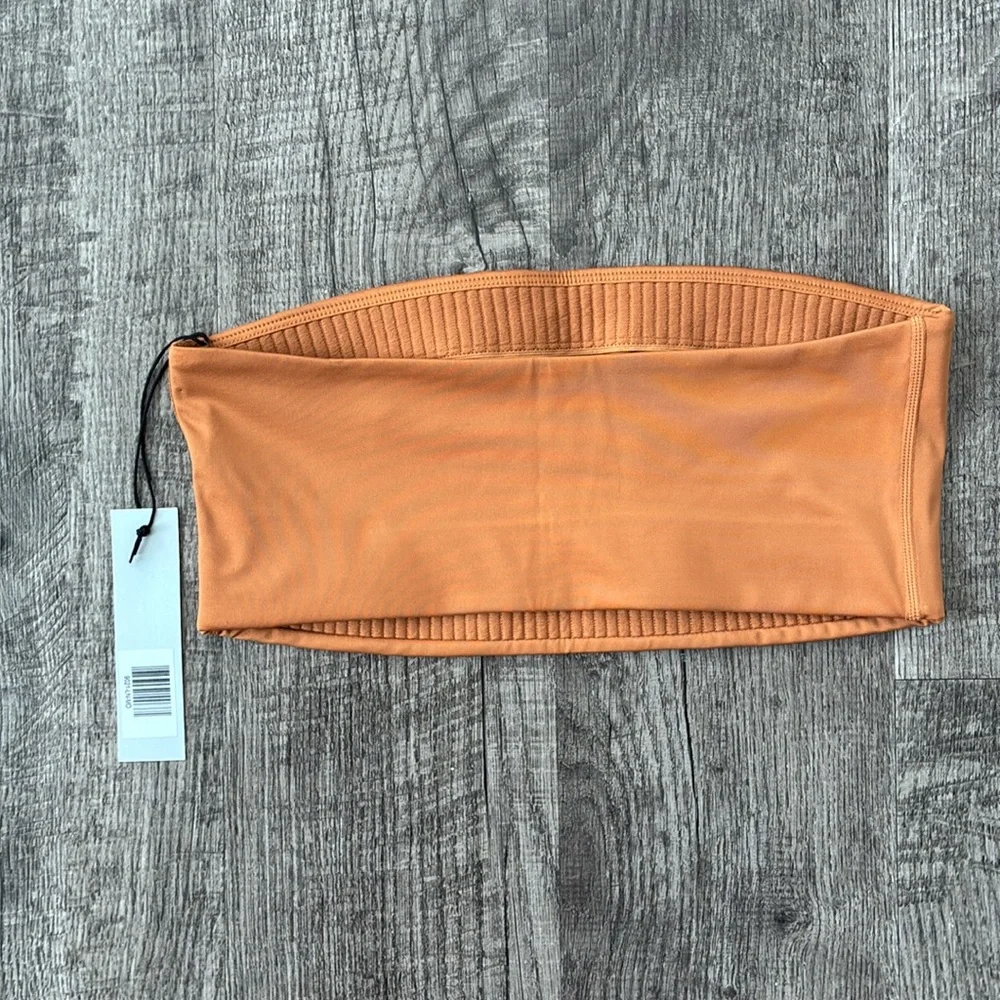 Girlfriend Collective Bandeau Bra ✧ Amber ✧ Size M